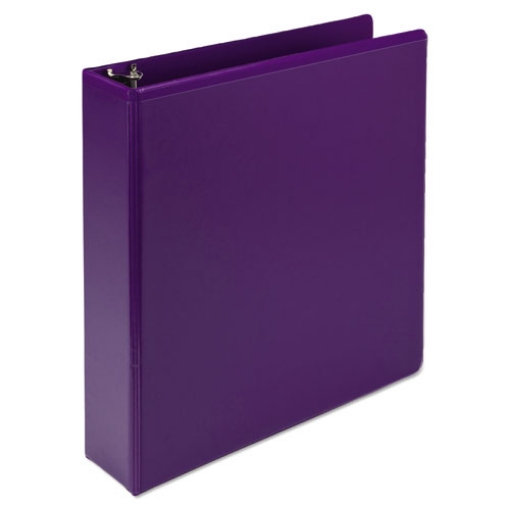 Picture of earth's choice plant-based durable fashion view binder, 3 rings, 2" capacity, 11 x 8.5, purple, 2/pack