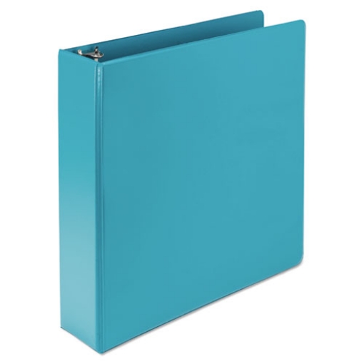 Picture of earth's choice plant-based durable fashion view binder, 3 rings, 2" capacity, 11 x 8.5, turquoise, 2/pack