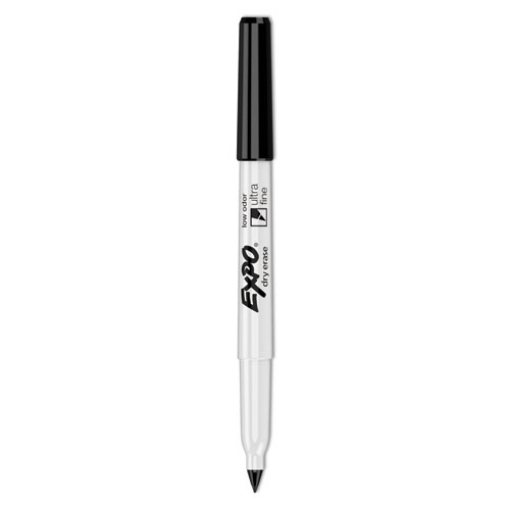 Picture of Low-Odor Dry Erase Marker Office Value Pack, Extra-Fine Bullet Tip, Black, 36/Pack