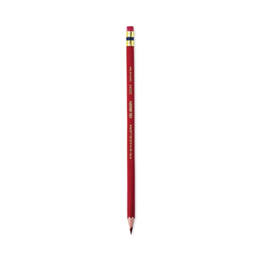 Picture of Col-Erase Pencil with Eraser, 0.7 mm, 2B, Carmine Red Lead, Carmine Red Barrel, Dozen