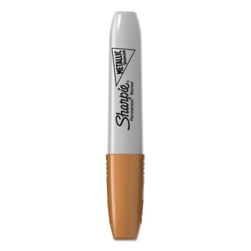 Picture of Metallic Chisel Tip Permanent Marker, Medium Chisel Tip, Bronze, Dozen