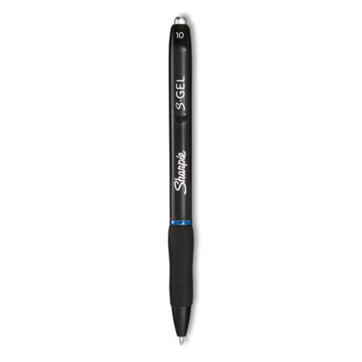 Picture of S-Gel High-Performance Gel Pen, Retractable, Bold 1 Mm, Blue Ink, Black Barrel, 36/pack