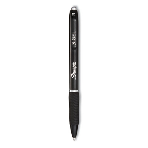 Picture of S-Gel High-Performance Gel Pen, Retractable, Bold 1 Mm, Black Ink, Black Barrel, 36/pack