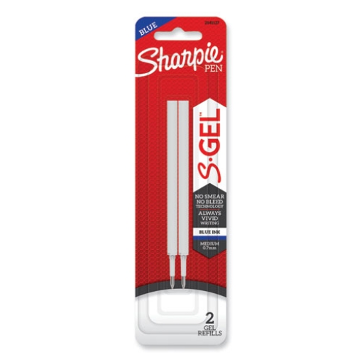 Picture of S-Gel 0.7 Mm Pen Refills, Medium 0.7 Mm Bullet Tip, Blue Ink, 2/pack