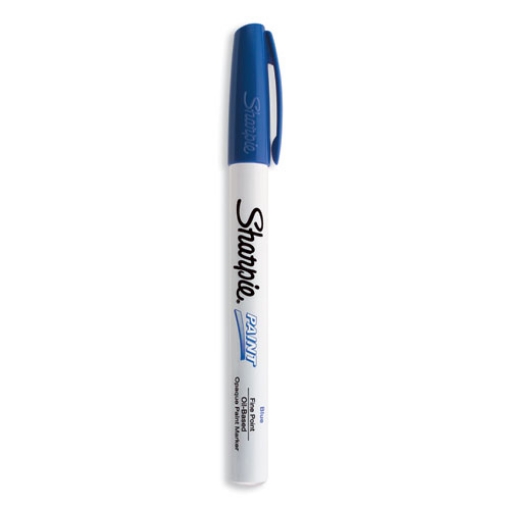 Picture of Permanent Paint Marker, Fine Bullet Tip, Blue