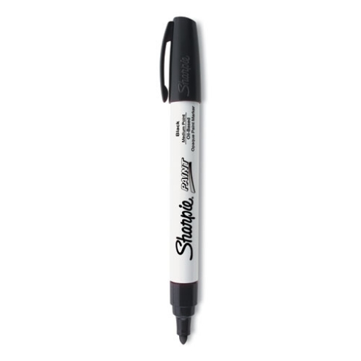 Picture of Permanent Paint Marker, Medium Bullet Tip, Black