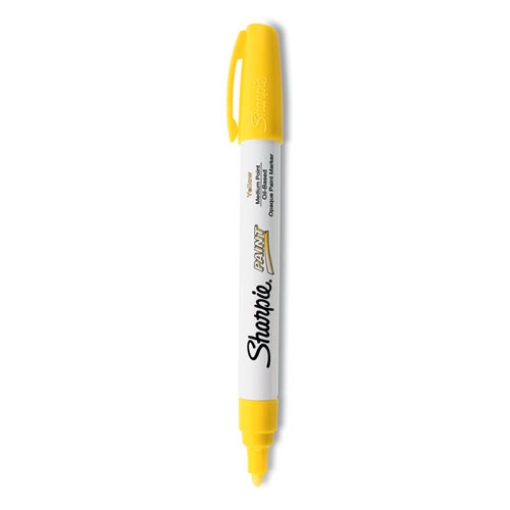 Picture of Permanent Paint Marker, Medium Bullet Tip, Yellow