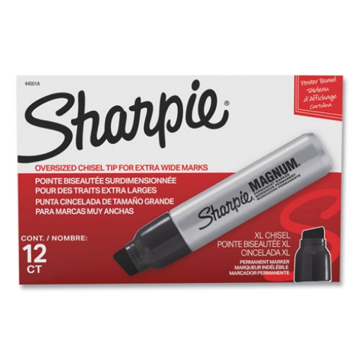 Picture of Magnum Permanent Marker, Broad Chisel Tip, Black, Dozen