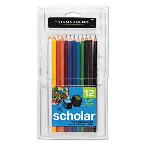 Picture of Scholar Colored Pencil Set, 3 mm, 2B, Assorted Lead and Barrel Colors, Dozen