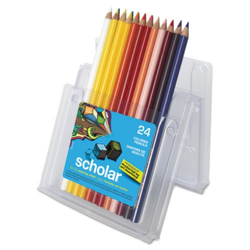 Picture of Scholar Colored Pencil Set, 3 mm, 2B, Assorted Lead and Barrel Colors, 24/Pack