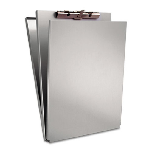 Picture of A-Holder Aluminum Form Holder, 0.5" Clip Capacity, Holds 8.5 x 11 Sheets, Silver