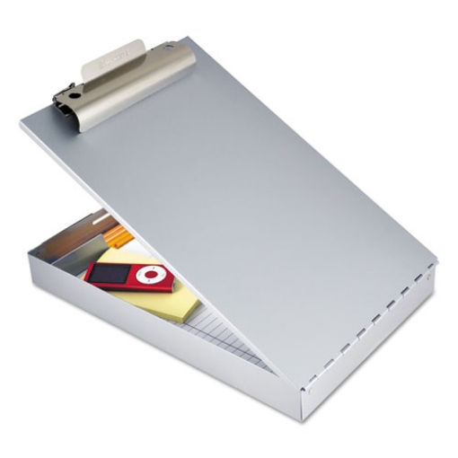 Picture of Redi-Rite Aluminum Storage Clipboard, 1" Clip Capacity, Holds 8.5 x 11 Sheets, Silver