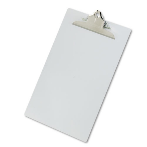 Picture of Recycled Aluminum Clipboard with High-Capacity Clip, 1" Clip Capacity, Holds 8.5 x 14 Sheets, Silver