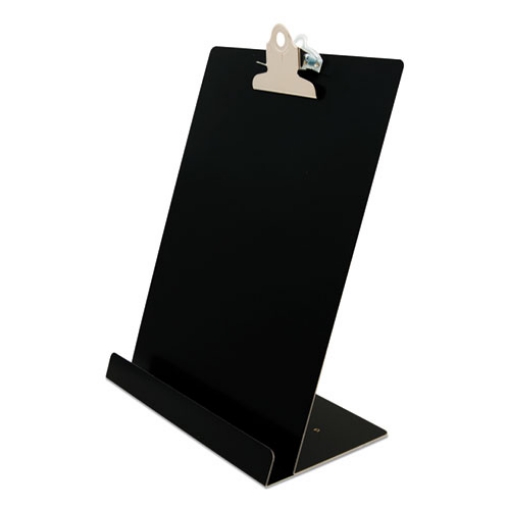 Picture of Free Standing Clipboard and Tablet Stand, 1" Clip Capacity, Letter Size: Holds 8.5 x 11 Sheets, Black