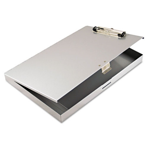 Picture of Tuffwriter Recycled Aluminum Storage Clipboard, 0.5" Clip Capacity, Holds 8.5 x 11 Sheets, Silver