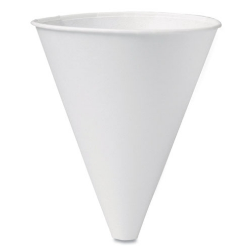 Picture of Bare Eco-Forward Treated Paper Funnel Cups, ProPlanet Seal, 10 oz, White, 250/Bag, 4 Bags/Carton