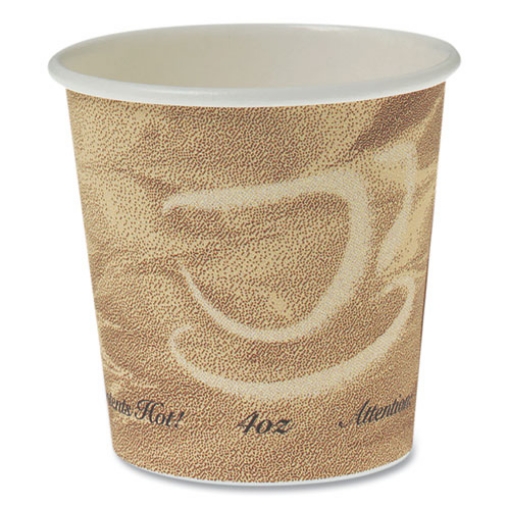 Picture of Single Sided Poly Paper Hot Cups, 4 Oz, Mistique Design, 1,000/carton