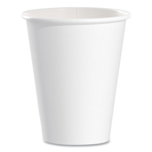 Picture of Single-Sided Poly Paper Hot Cups, 8 Oz, White, 50/bag, 20 Bags/carton