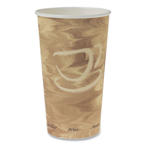 Picture of Single Sided Poly Paper Hot Cups, 20 Oz, Mistique Design, 40/bag, 15 Bags/carton