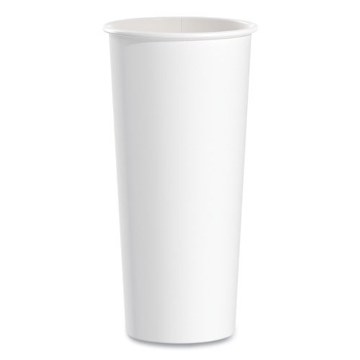 Picture of Single-Sided Poly Paper Hot Cups, 24 Oz, White, 25/bag, 20 Bags/carton