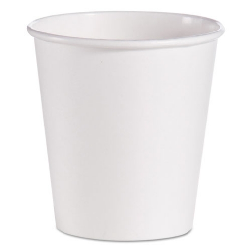 Picture of Single-Sided Poly Paper Hot Cups, 10 Oz, White, 1,000/carton