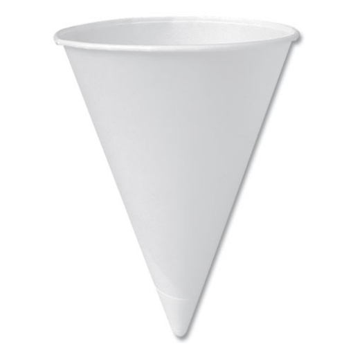 Picture of 5 Oz Bare(Tm) White Treated Paper Cone Cup - Poly Bag: Clean Sleeve