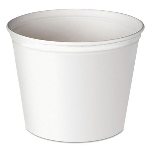 Picture of Double Wrapped Paper Bucket, Unwaxed, 83oz, White, 100/carton