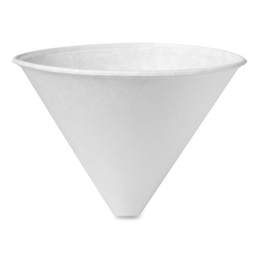 Picture of Bare Eco-Forward Treated Paper Funnel Cups, ProPlanet Seal, 6 oz, 250/Bag, 10/Carton