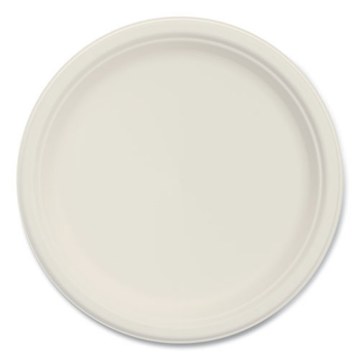 Picture of Bare Eco-Forward Sugarcane Dinnerware, ProPlanet Seal, Plate, 9" dia, Ivory, 500/Carton