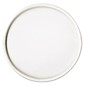 Picture of Spiral-Wound Paper Hot Cup Lids, Fits 16 Oz Cups, White, 25/sleeve, 20 Sleeves/carton