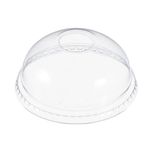 Picture of Dome-Top Cold Cup Lids, Fits 12 oz to 24 oz Cups, Clear, Plastic, 1,000/Carton