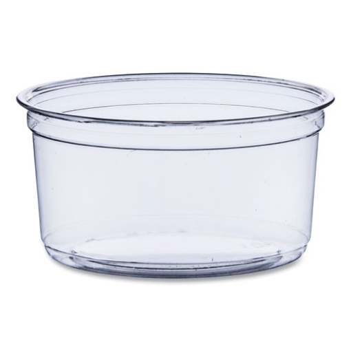 Picture of Bare Eco-Forward RPET Deli Containers, ProPlanet Seal, 12 oz, Clear, Plastic, 50/Pack, 10/Carton