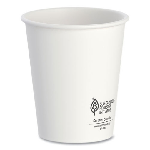 Picture of Thermoguard Insulated Paper Hot Cups, 12 Oz, White Sustainable Forest Print, 600/carton