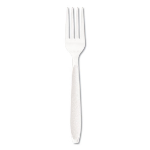 Picture of Impress Heavyweight Full-Length Polystyrene Cutlery, Fork, White, 1,000/Carton