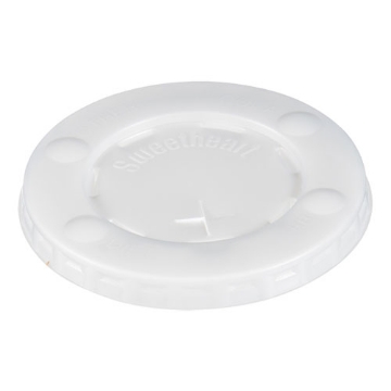 Picture of Straw-Slot Cold Cup Lids, Fits 10 Oz Cups, Clear, 100/pack