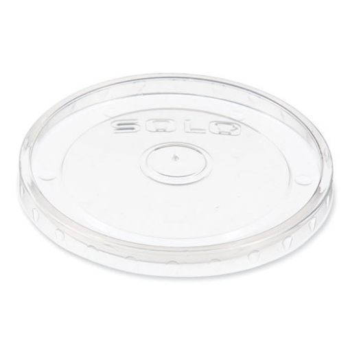 Picture of Polypropylene Vented Food Container Lids for 6 to 8 oz Food Containers, Clear, Plastic, 1,000/Carton