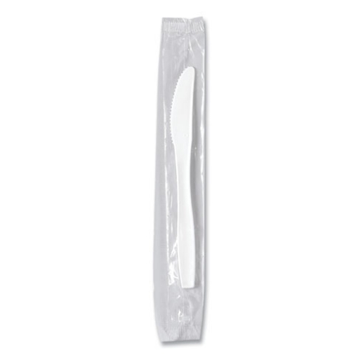 Picture of Regal Mediumweight Cutlery, Individually Wrapped, Knife, White, 1,000/Carton