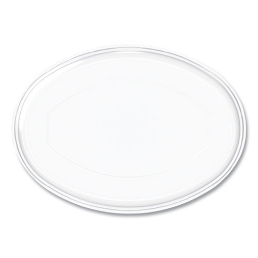 Picture of Bare Eco-Forward Sugarcane Dinnerware Lid for Burrito Bowls, 6.8 x 9.5 x 1.4, Clear, 300/Carton