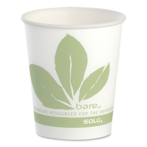 Picture of Bare Eco-Forward Paper Cold Cups, ProPlanet Seal, 5 oz, Green/White, 100/Sleeve, 30 Sleeves/Carton