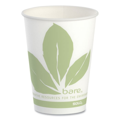 Picture of Bare Eco-Forward Paper Cold Cups, ProPlanet Seal, 9 oz, Green/White, 100/Sleeve, 20 Sleeves/Carton