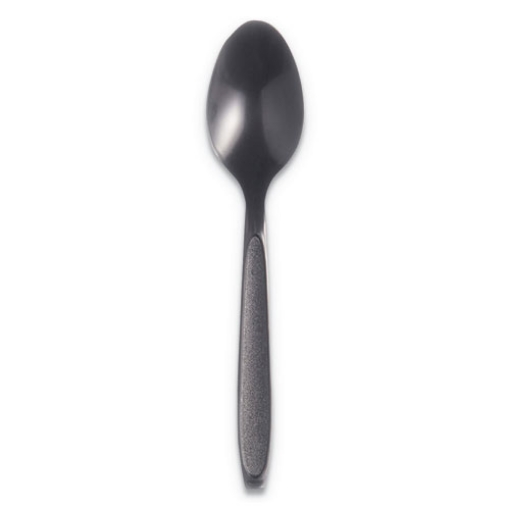 Picture of Reliance Mediumweight Cutlery, Teaspoon, Black, 1,000/Carton