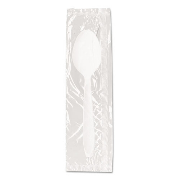 Picture of Reliance Mediumweight Cutlery, Teaspoon, Individually Wrapped, White, 1,000/Carton