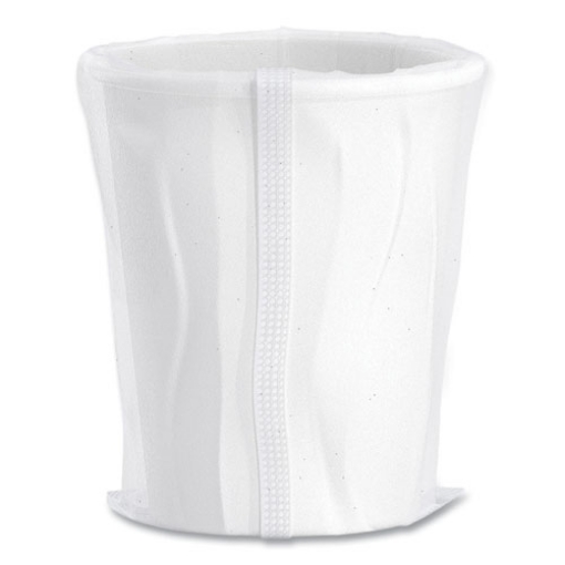 Picture of single-sided poly paper hot cups, wrapped, 10 oz, white, 24/bag, 20 bags/carton