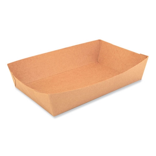 Picture of Paper Lunch Trays, 8.5 x 5.5 x 2, Brown, Paper, 500/Carton
