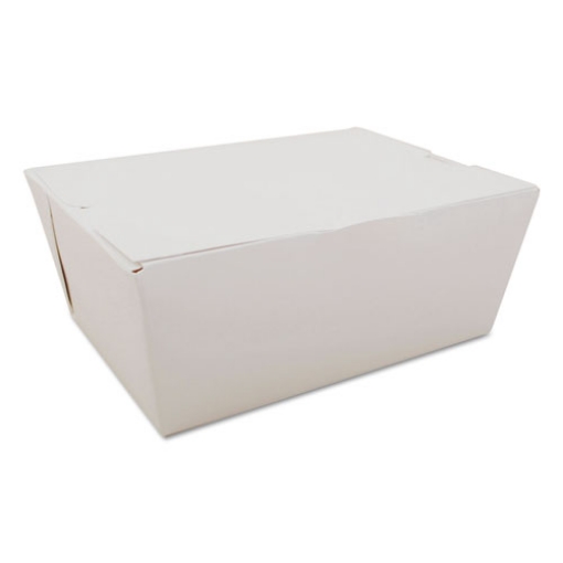 Picture of ChampPak Carryout Boxes, #4, 7.75 x 5.5 x 3.5, White, Paper, 160/Carton