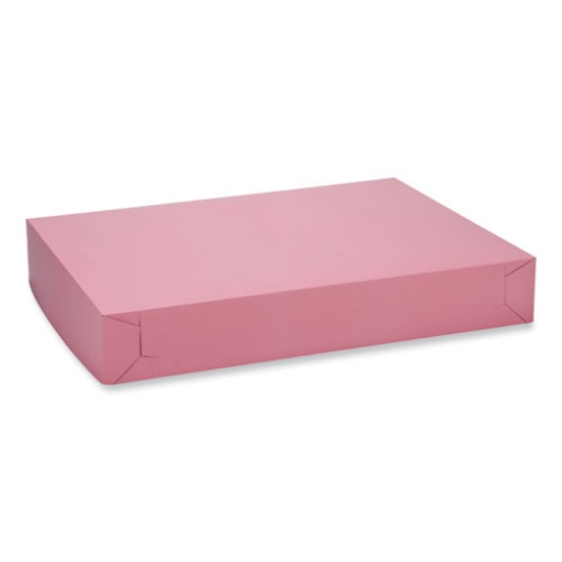 Picture of White Two-Piece Non-Window Bakery Boxes, 26 x 18.5 x 4, White, Paper, 50/Carton