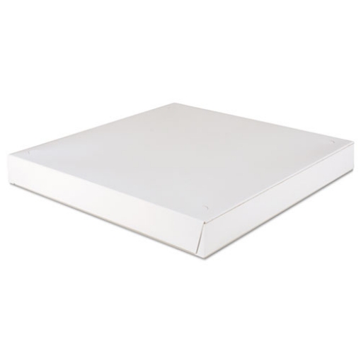 Picture of lock-corner pizza boxes, 16 x 16 x 1.88, white, paper, 100/carton