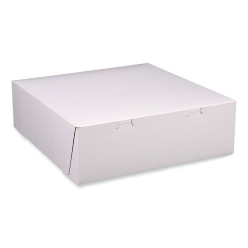 Picture of Bakery Boxes, Standard, 12 X 12 X 4, White, Paper, 100/carton