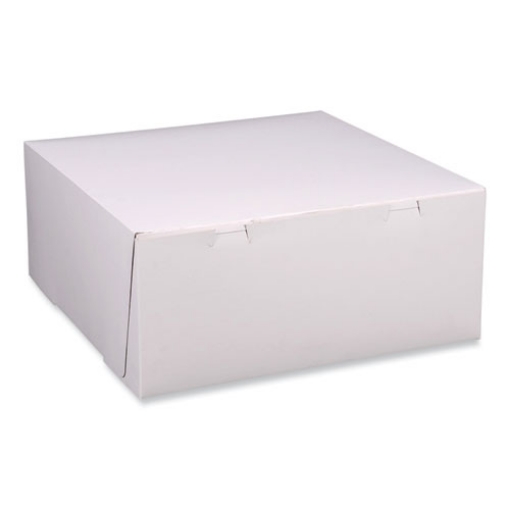 Picture of Bakery Boxes, Standard, 12 X 12 X 5, White, Paper, 100/carton