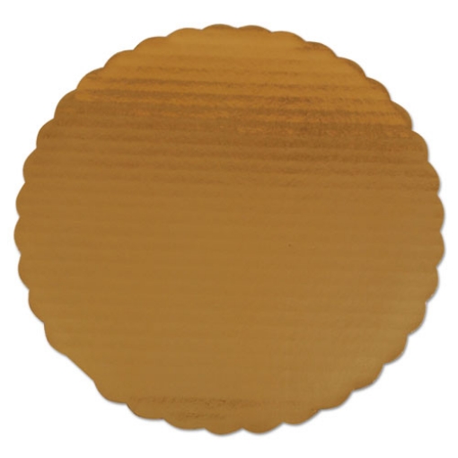 Picture of Gold Cake Circles, Single Wall Construction, 14" Diameter x 0.13", Gold, Paper, 100/Carton